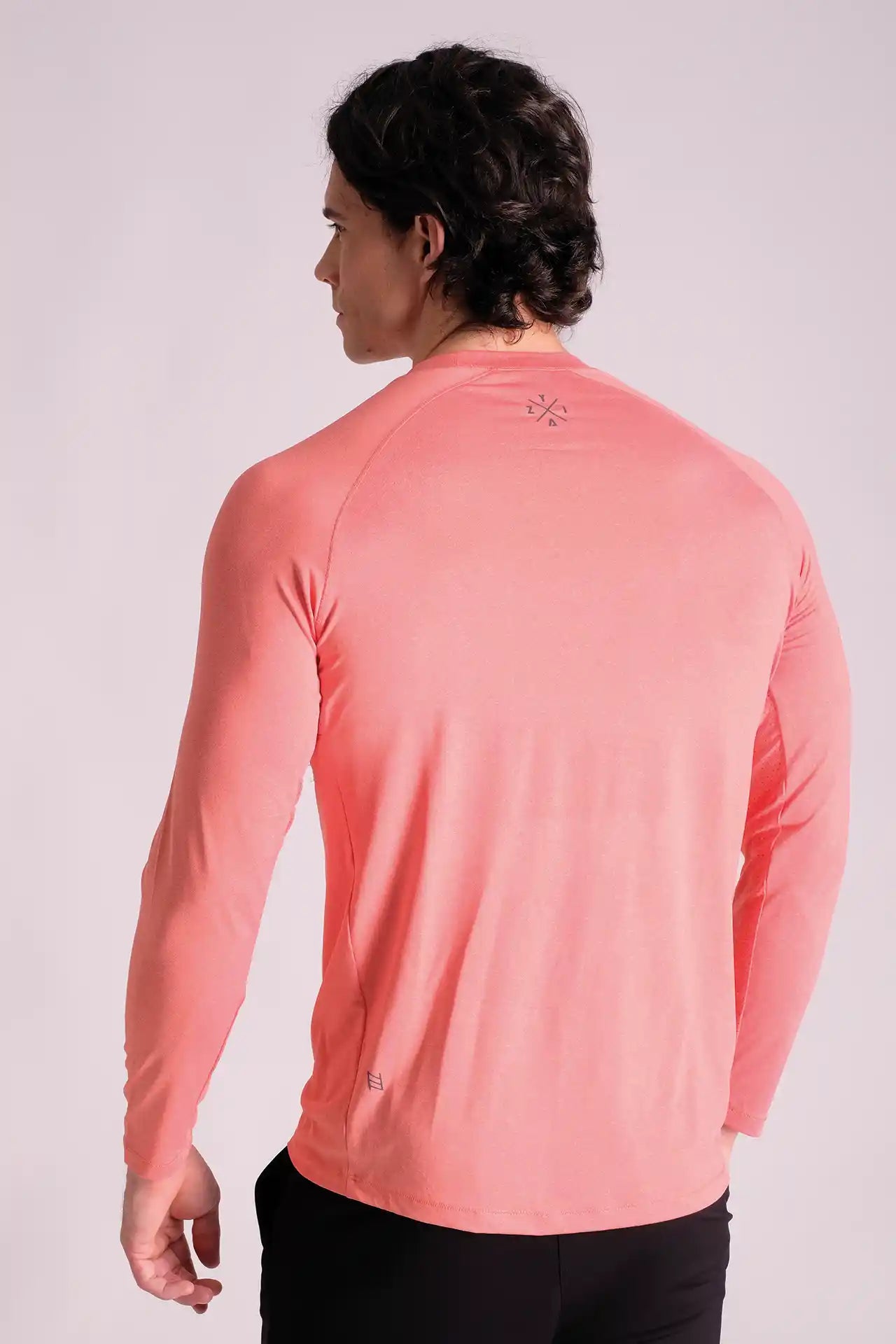 SPJ22027 - Breathable Mesh Under-Arm Long Sleeve Training Tee - Orange