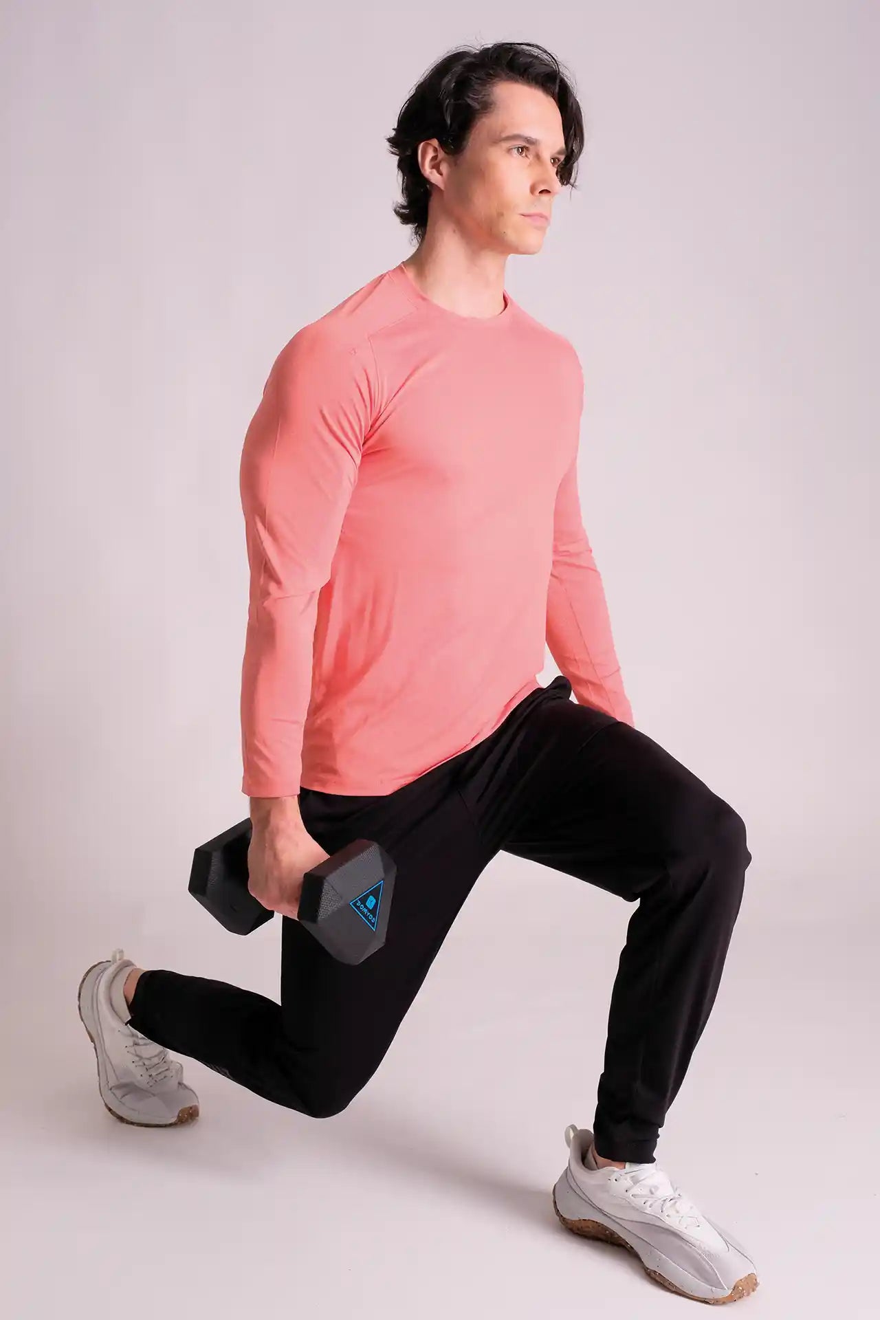 SPJ22027 - Breathable Mesh Under-Arm Long Sleeve Training Tee - Orange