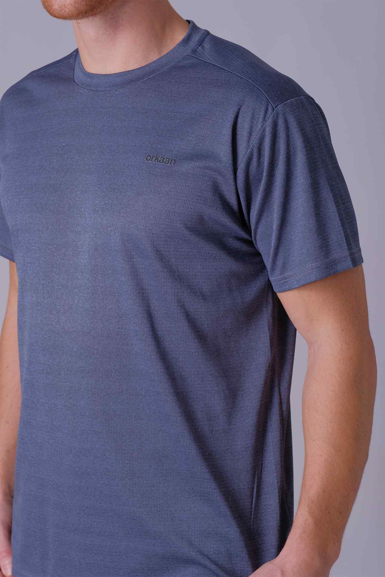 SPJ23001 - Lightweight UPF 50+ Anti-UV Hiking Tee - Ash Blue