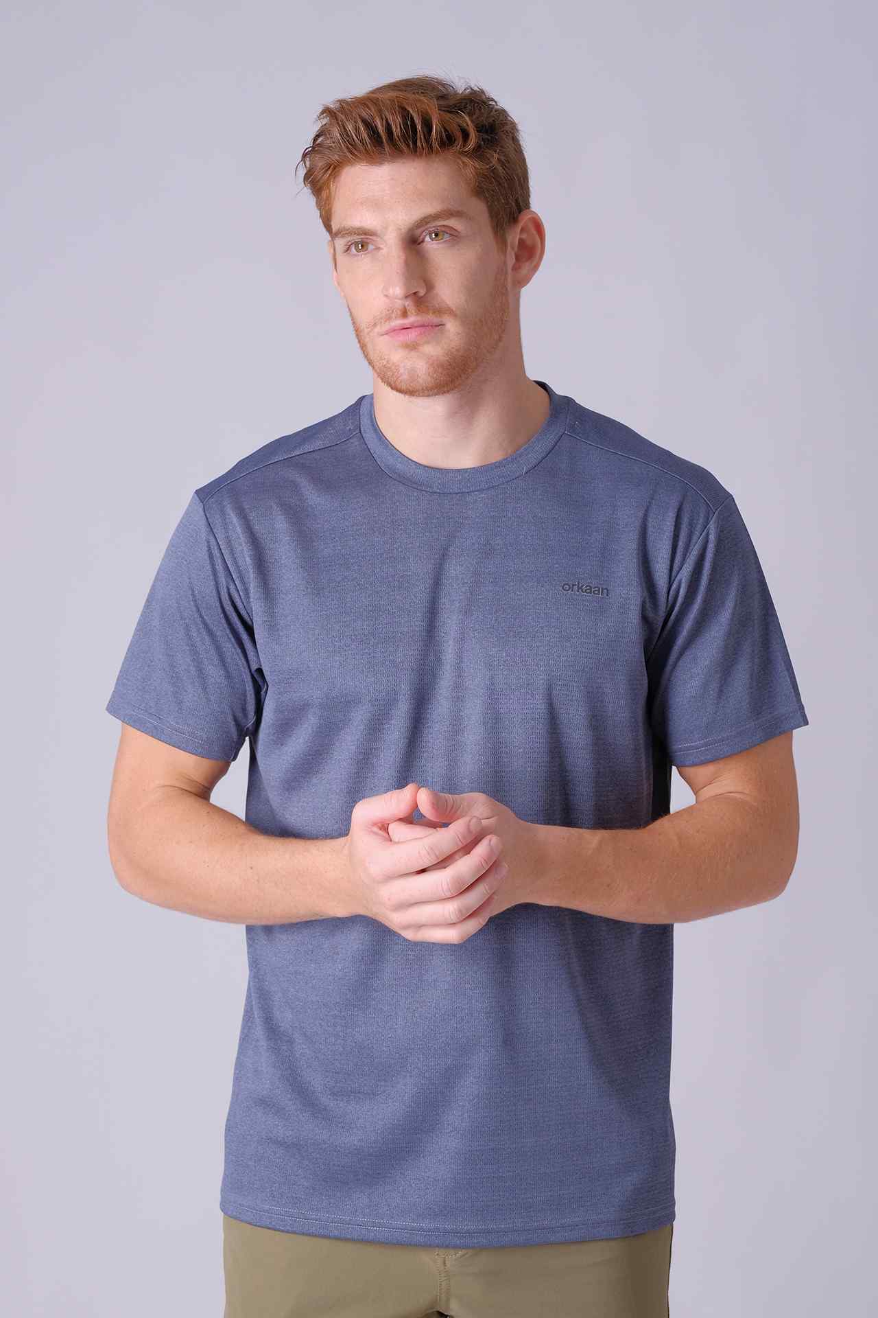 SPJ23001 - Lightweight UPF 50+ Anti-UV Hiking Tee - Ash Blue