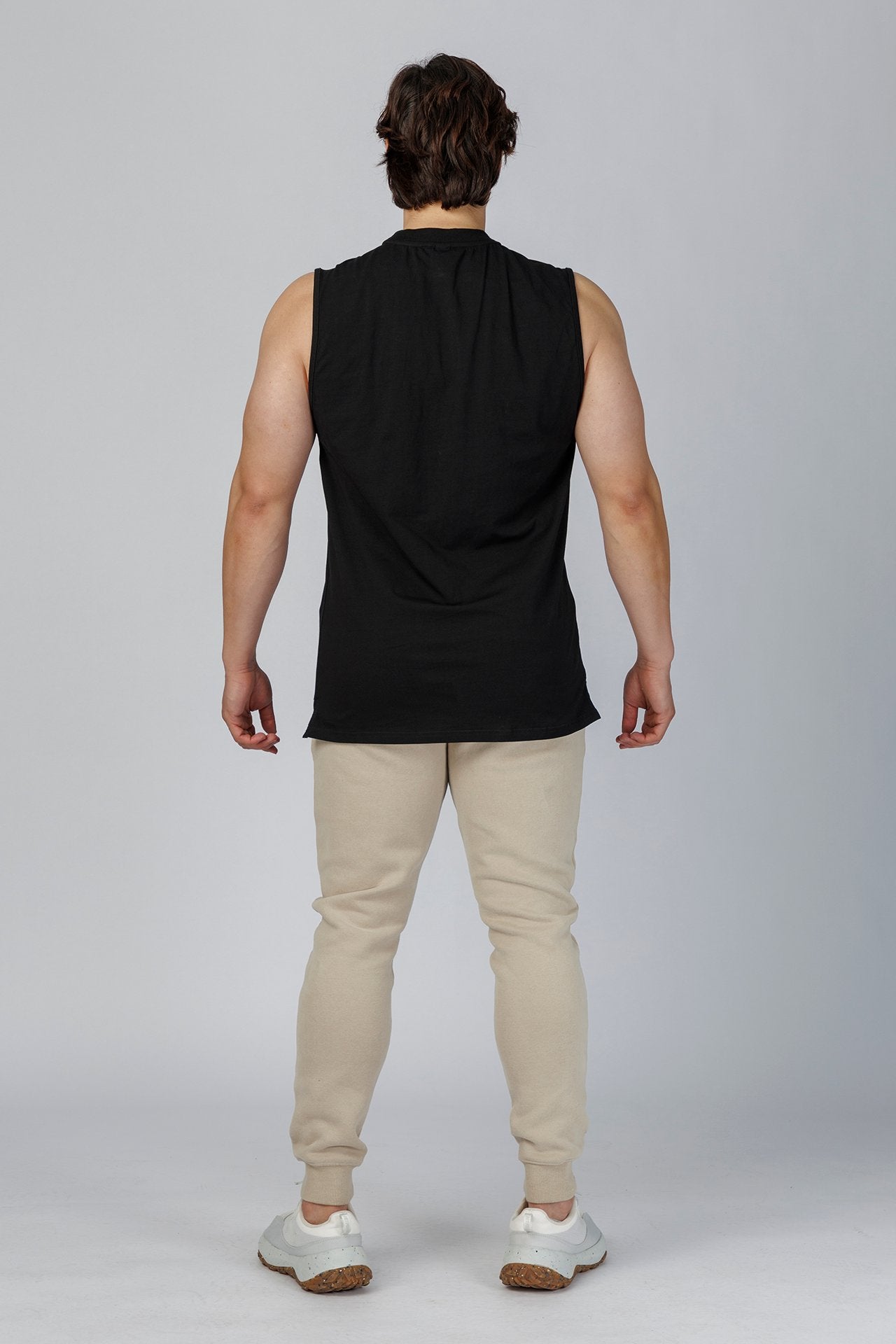 SPK0043 - Ultra Soft Stretch Cotton Training Tanktop - Black
