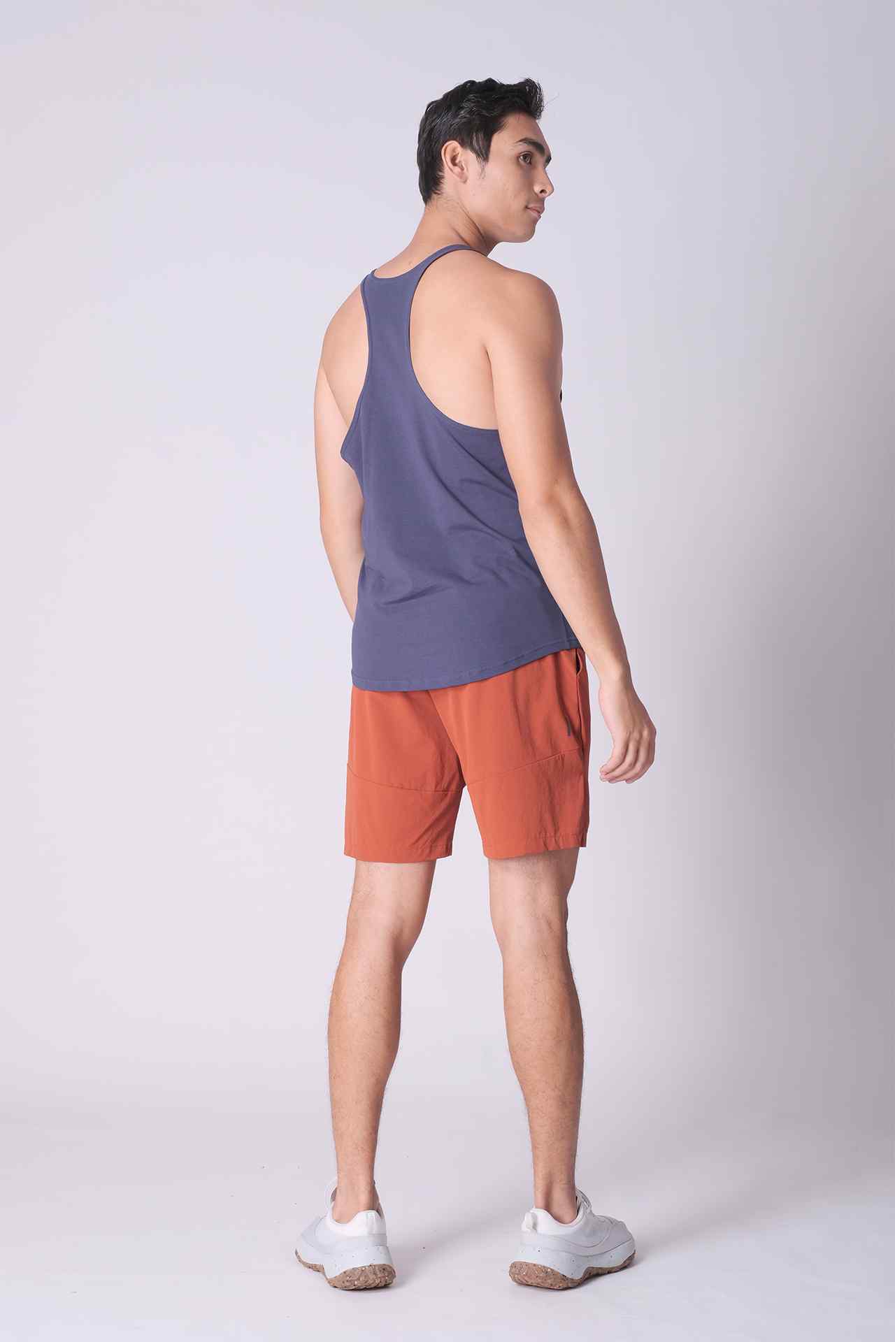 SPK0112 - Ultra Soft Stretch Cotton React Gym Stringer Vest - Navy