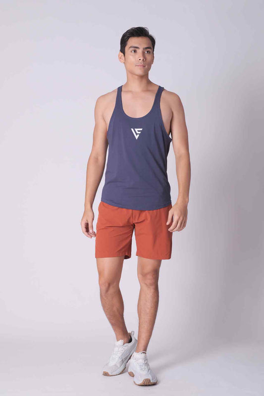 SPK0112 - Ultra Soft Stretch Cotton React Gym Stringer Vest - Navy
