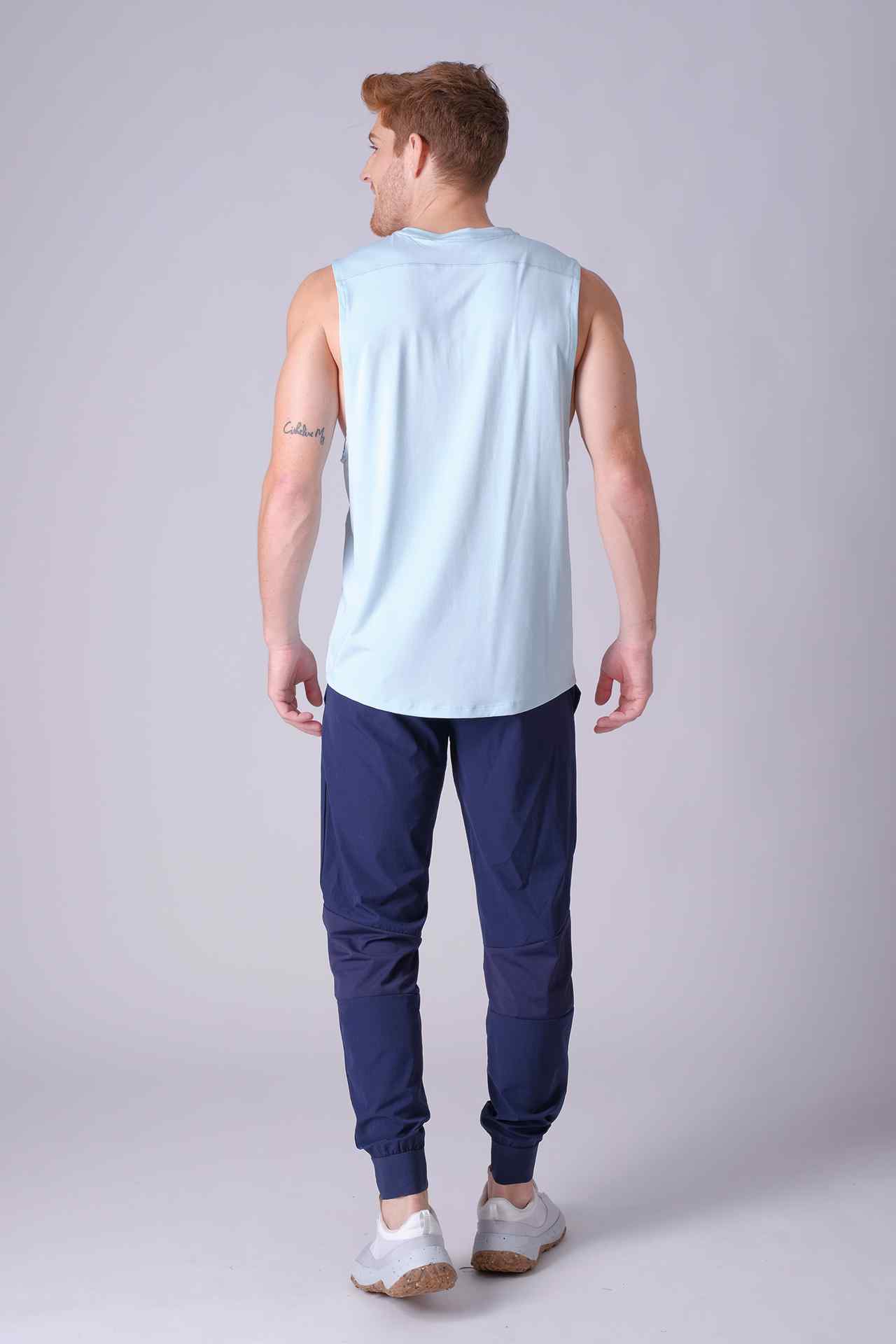 SPK0133 - Quick-Dry 4-Way Stretch Mesh Training Tank Top - Mint