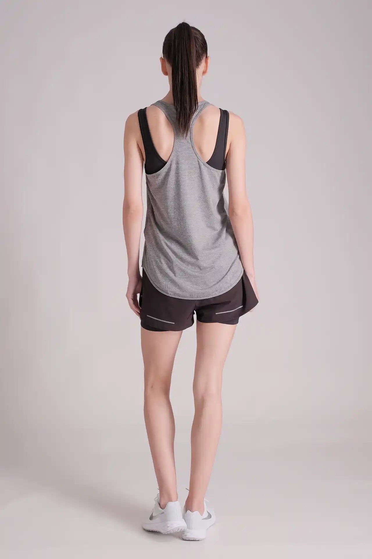 SPWK0143 - Women's Ultra Light-weight Running Tank Top - Heather Grey