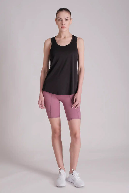 SPWK0153 - Women's Breathable Racerback Training Tank Top - Black