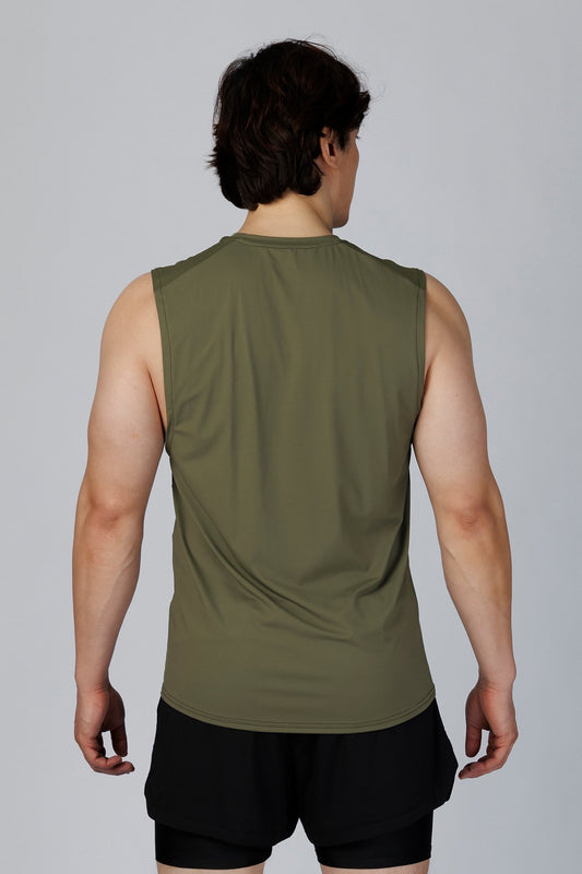SPK0160 - Ultra 4-Way Stretch Nylon Training Muscle Tee - Army