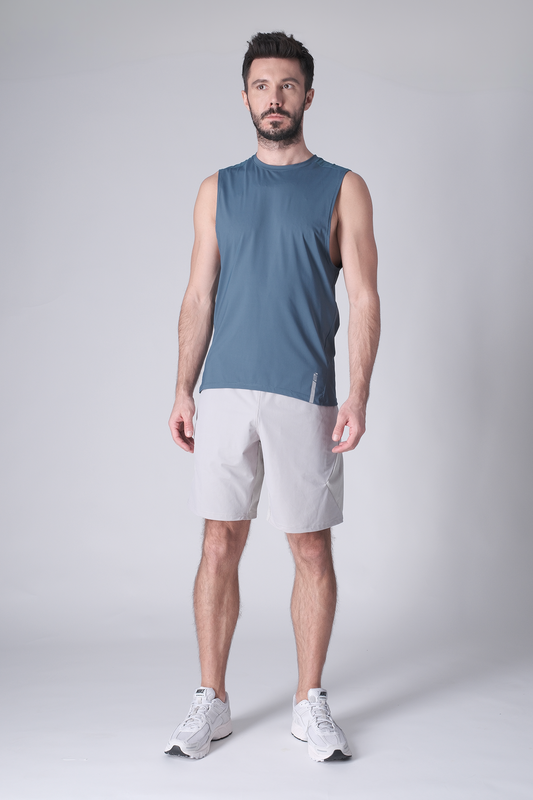 SPK0160 - Ultra 4-Way Stretch Nylon Training Muscle Tee - Slate