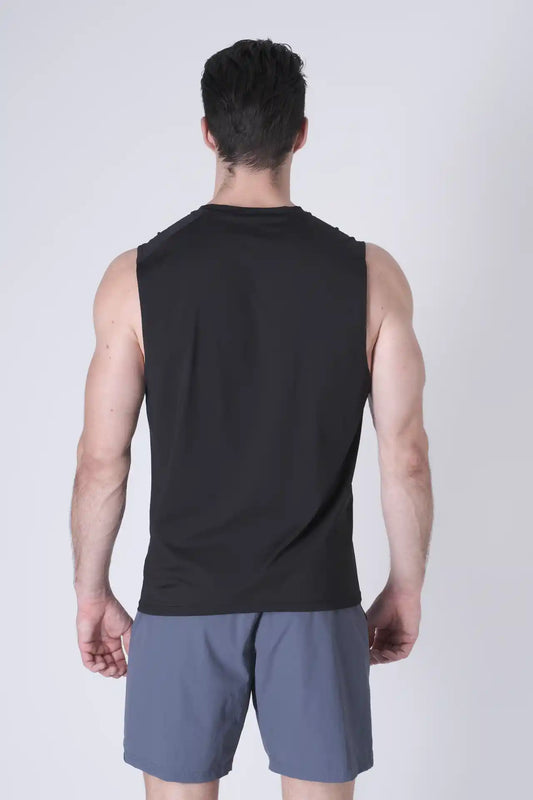 SPK0160 - Ultra 4-Way Stretch Nylon Training Muscle Tee - Black