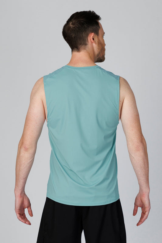 SPK0160 - Ultra 4-Way Stretch Nylon Training Muscle Tee - Ash Green