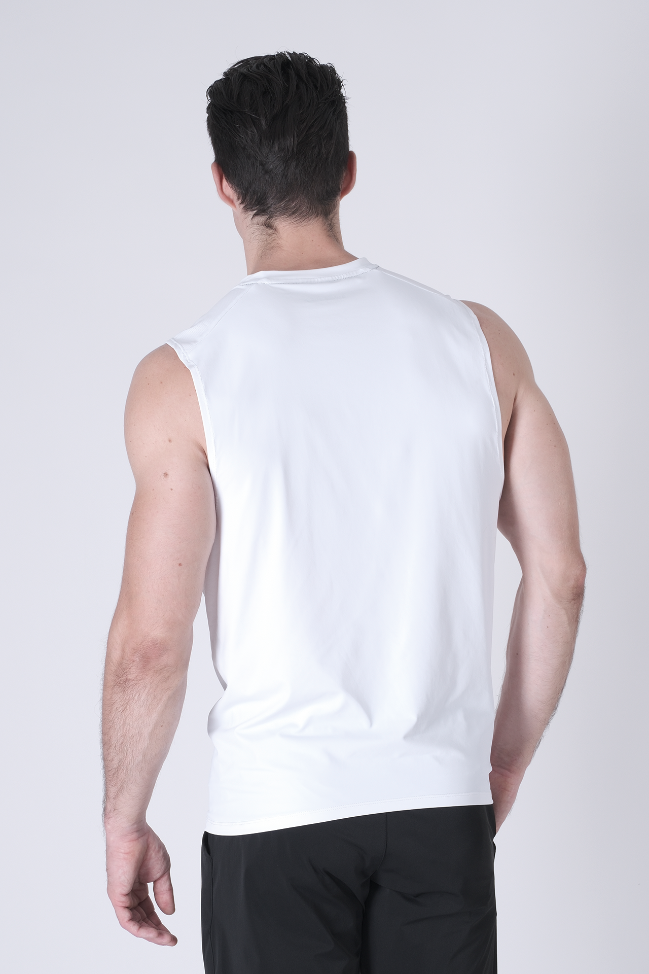 SPK0160 - Ultra 4-Way Stretch Nylon Training Muscle Tee - White
