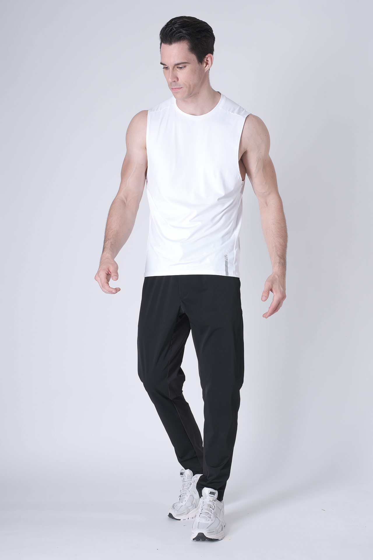 SPK0160 - Ultra 4-Way Stretch Nylon Training Muscle Tee - White