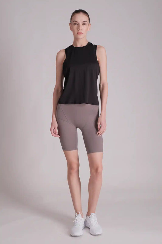 SPWK0163 - Women's Reflective Racerback Running Tank Top - Black