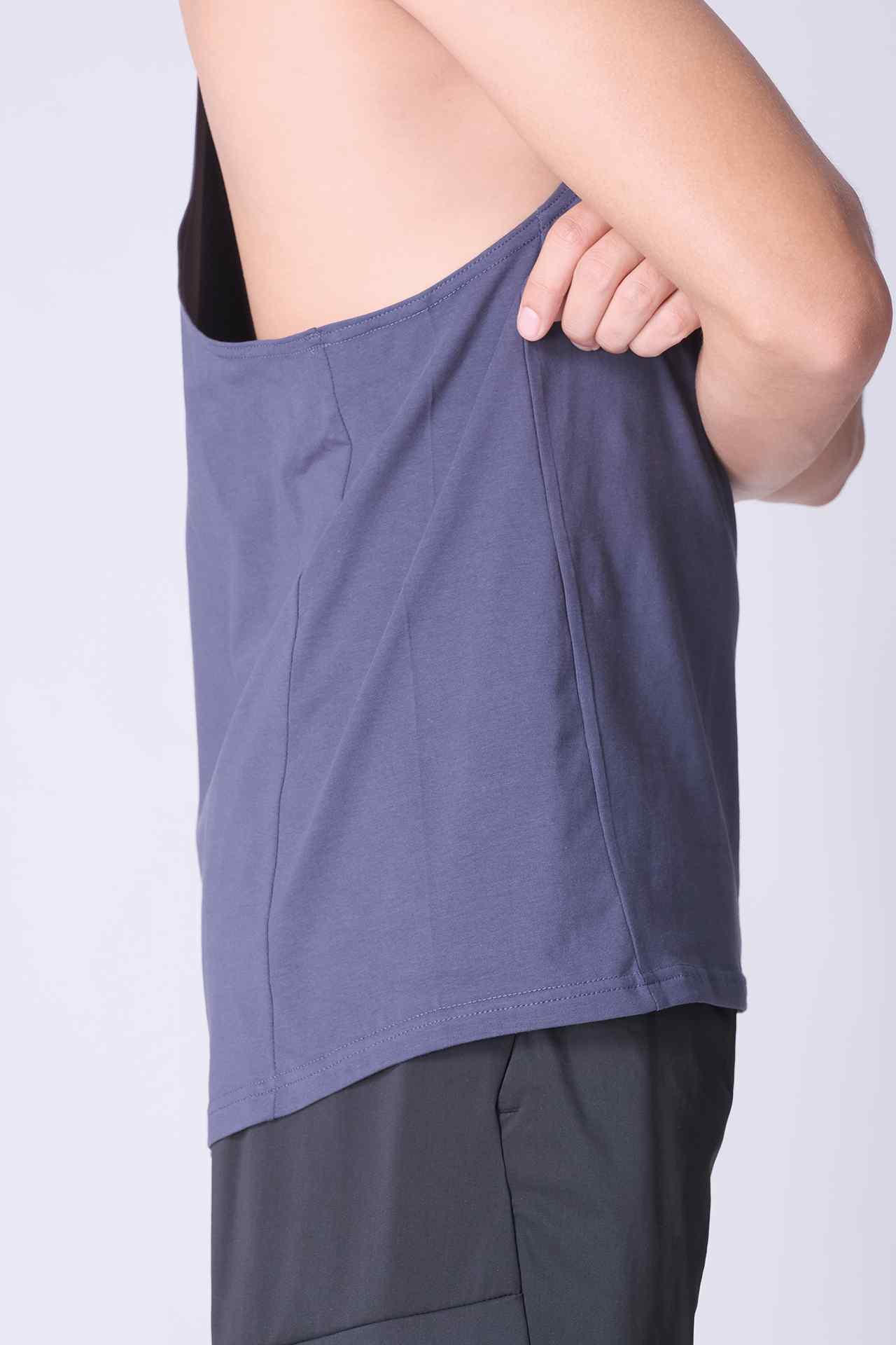 SPK0167 - Ultra-Soft Stretch Cotton React Gym Tank - Navy