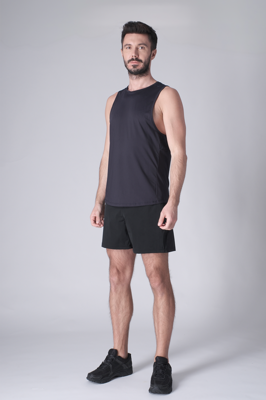 SPK0168 - Ultra 4-Way Stretch Nylon Training Tank - Navy