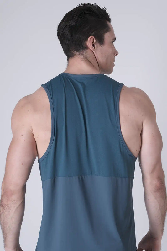 SPK0168 - Ultra 4-Way Stretch Nylon Training Tank - Slate