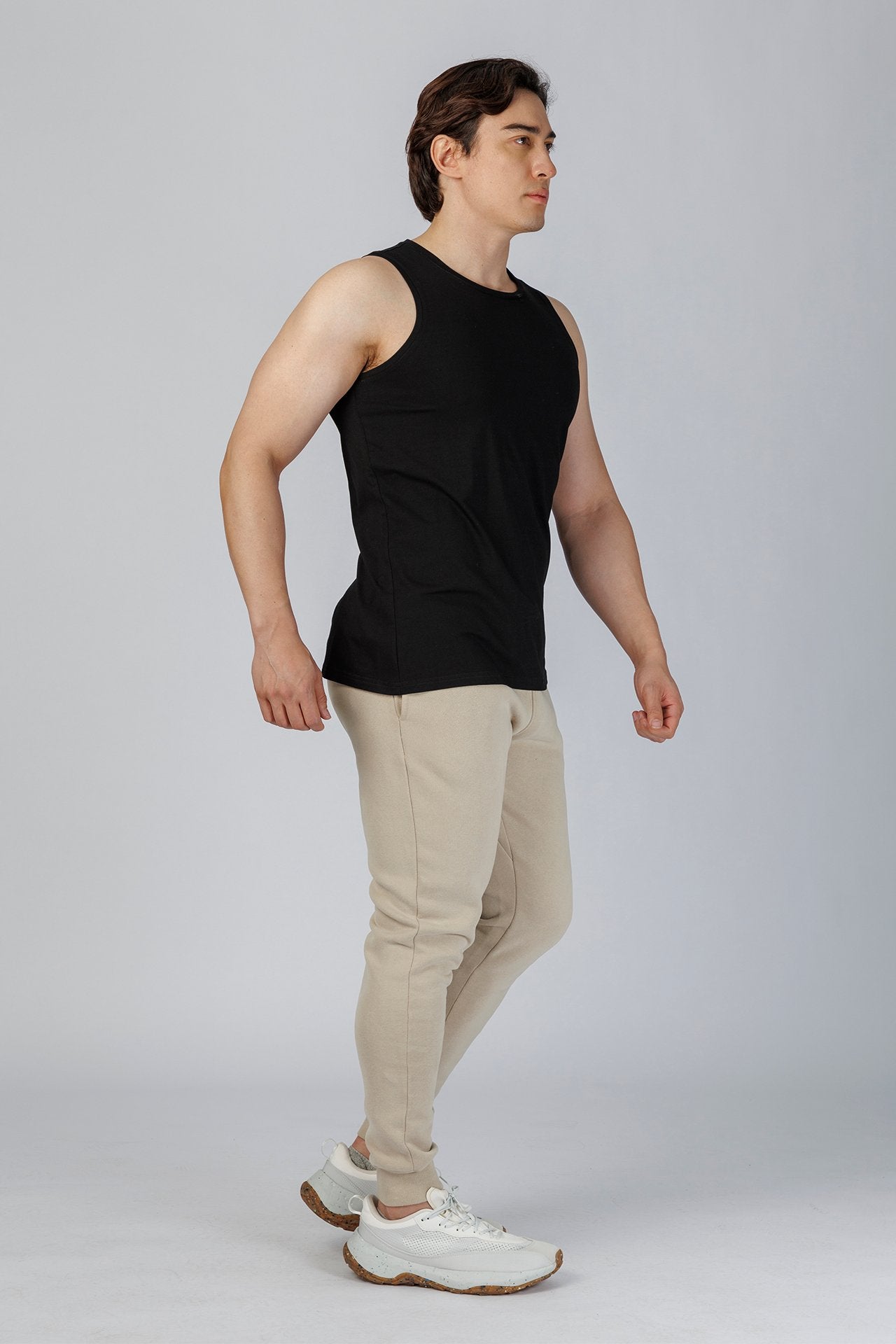 SPK0174 - Quick-Dry 4-Way Stretch Jersey Training Tank Top - Black