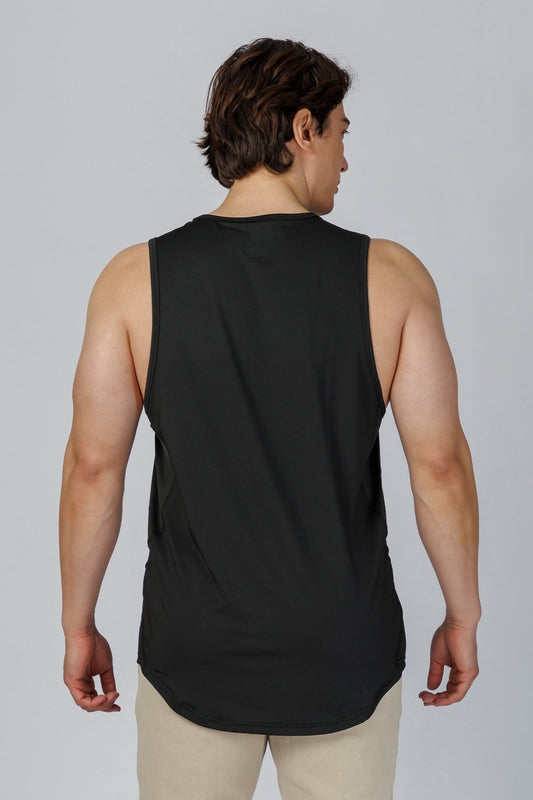 SPK0177 - Quick-Dry 4-Way Stretch Jersey Training Tank Top - Black