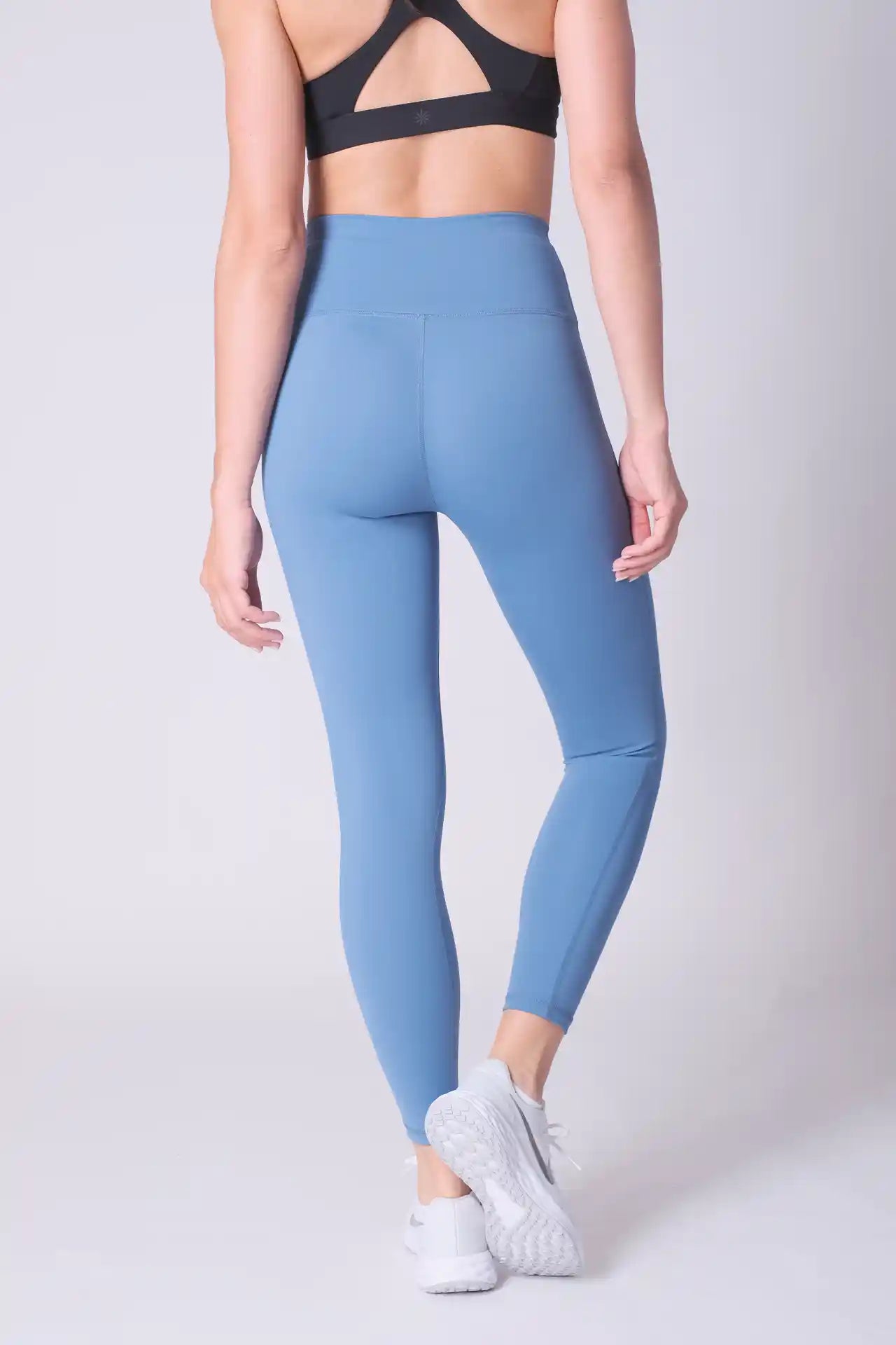 SPWL0002 - Women's Basic High Waisted Leggings 25" - Ocean