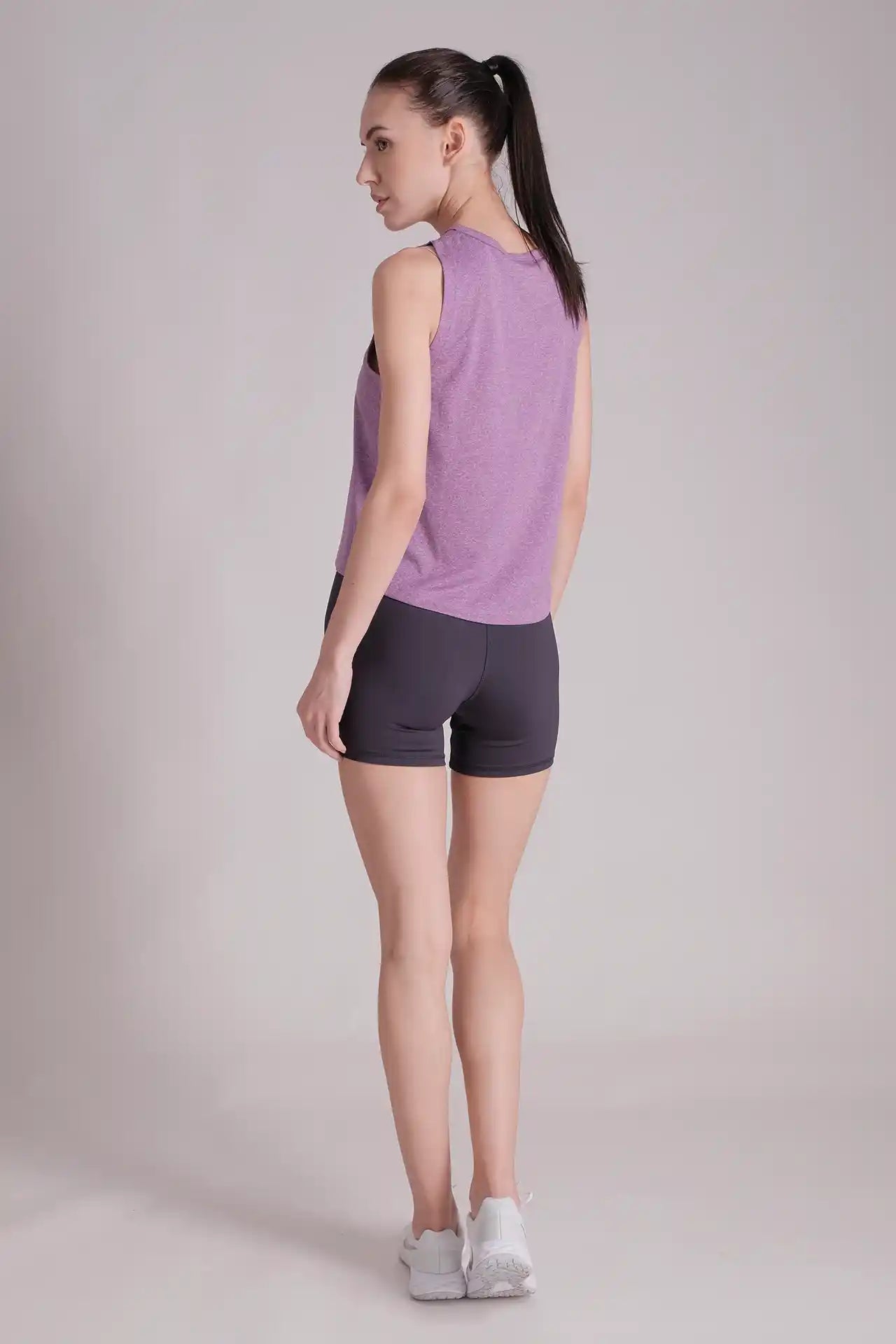 SPWL0005 - Women's High Rise Side Pocket Short Legging 5" - Navy