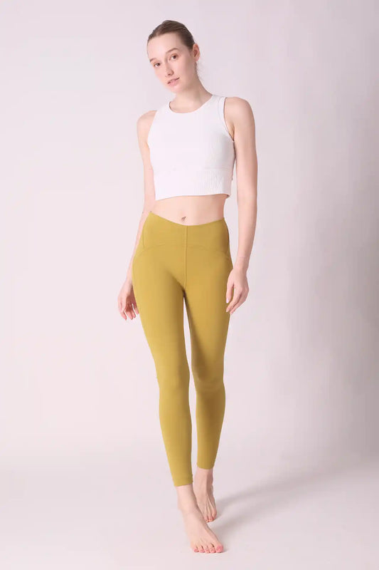 SPWL0009 - Women's Soft Yoga Ankle Leggings 25" - Ginger