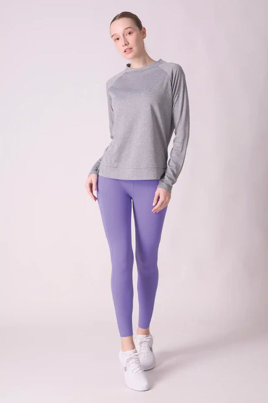 SPWL0010 - Women's Basic Running Ankle Leggings 25" - Purple