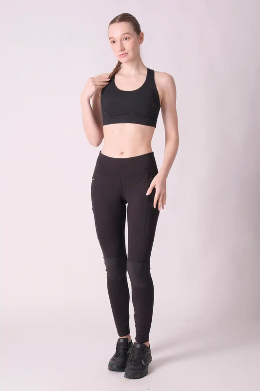 SPWL23003 - Women's Functional Pockets Leggings 28” - Black