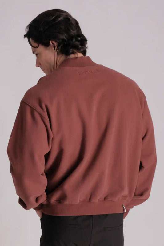 SPM0074 - Finest 500g Heavy Weight French Terry Mock Neck Sweatshirt