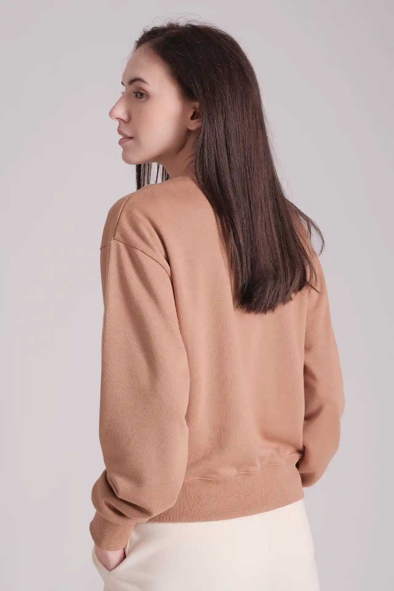 SPWM0186 - Women's Essentials Crew Neck Sweatshirt - Brown