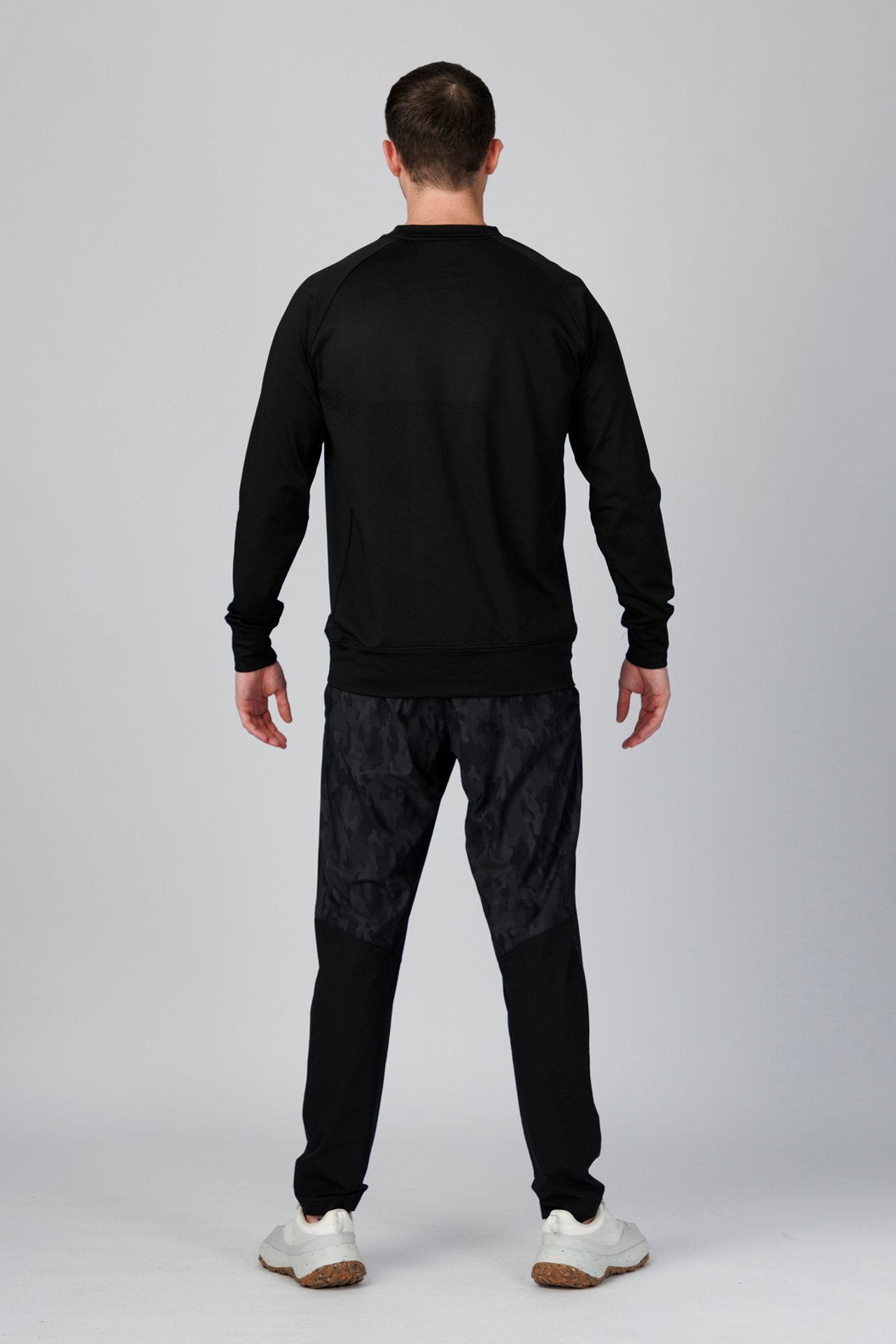 SPM0209 - Stretch Thermal Fleece Performance Pullover - Black