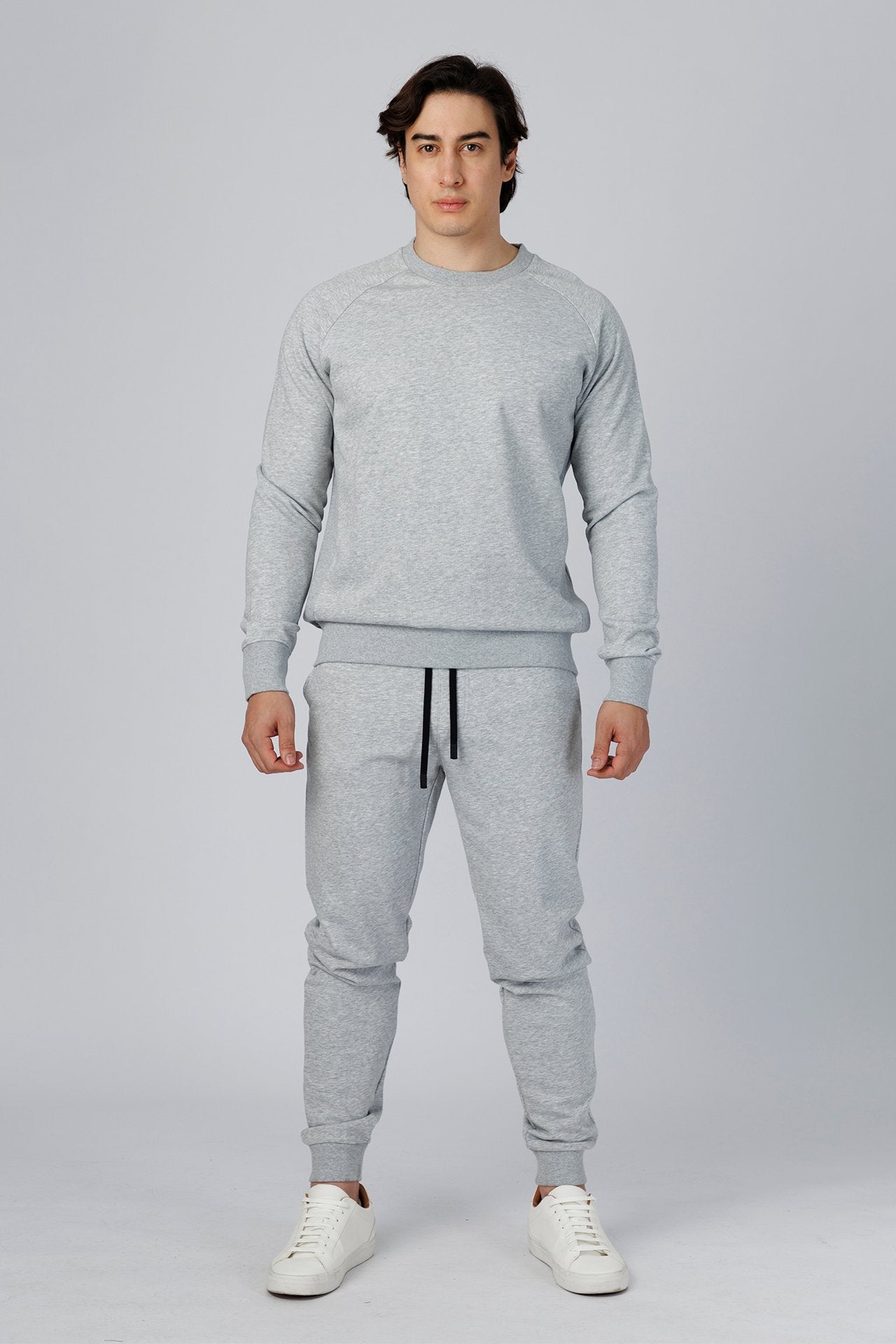 SPM0209 - Ultra Soft Stretch Interlock Travel Pullover - Heather grey