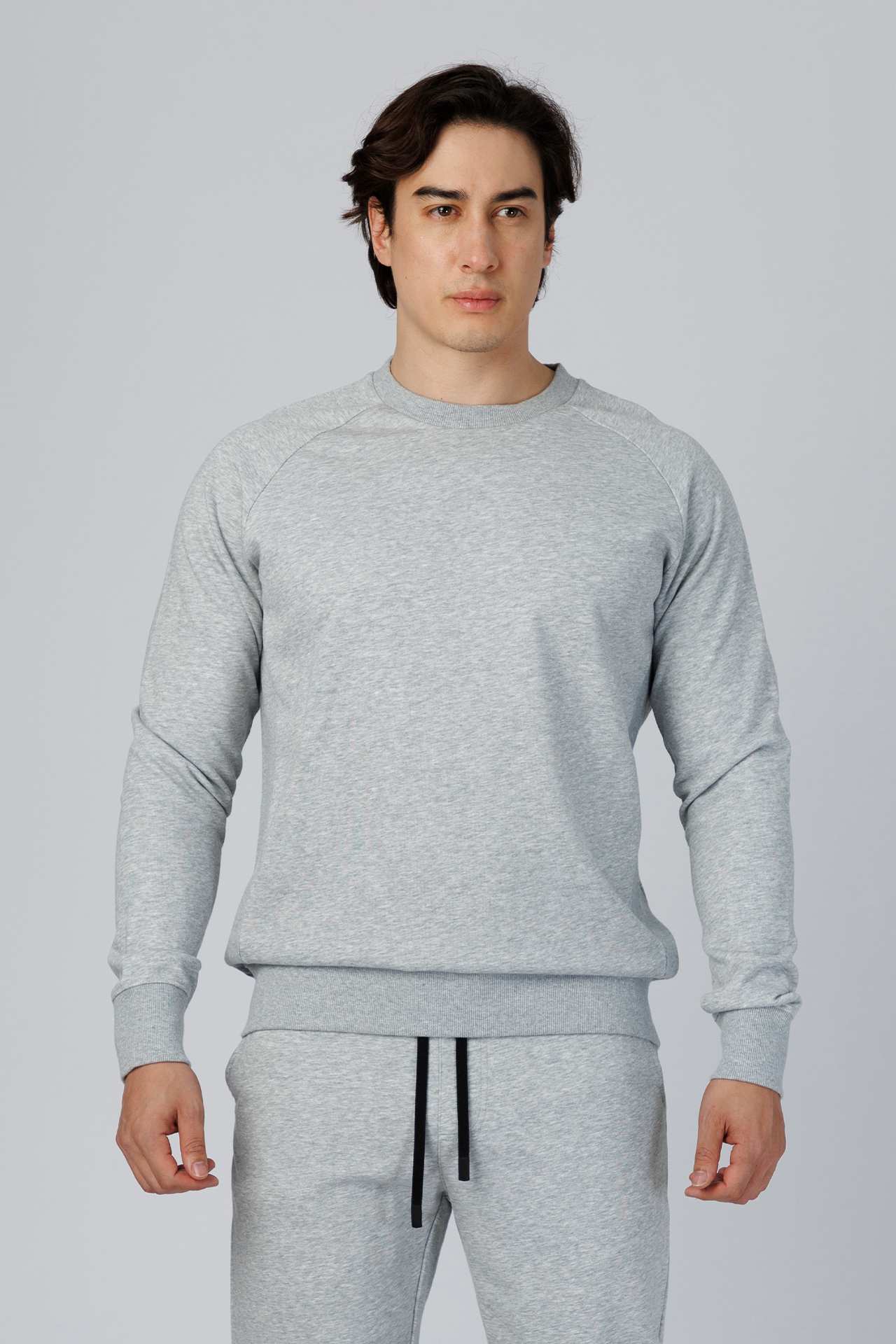 SPM0209 - Ultra Soft Stretch Interlock Travel Pullover - Heather grey