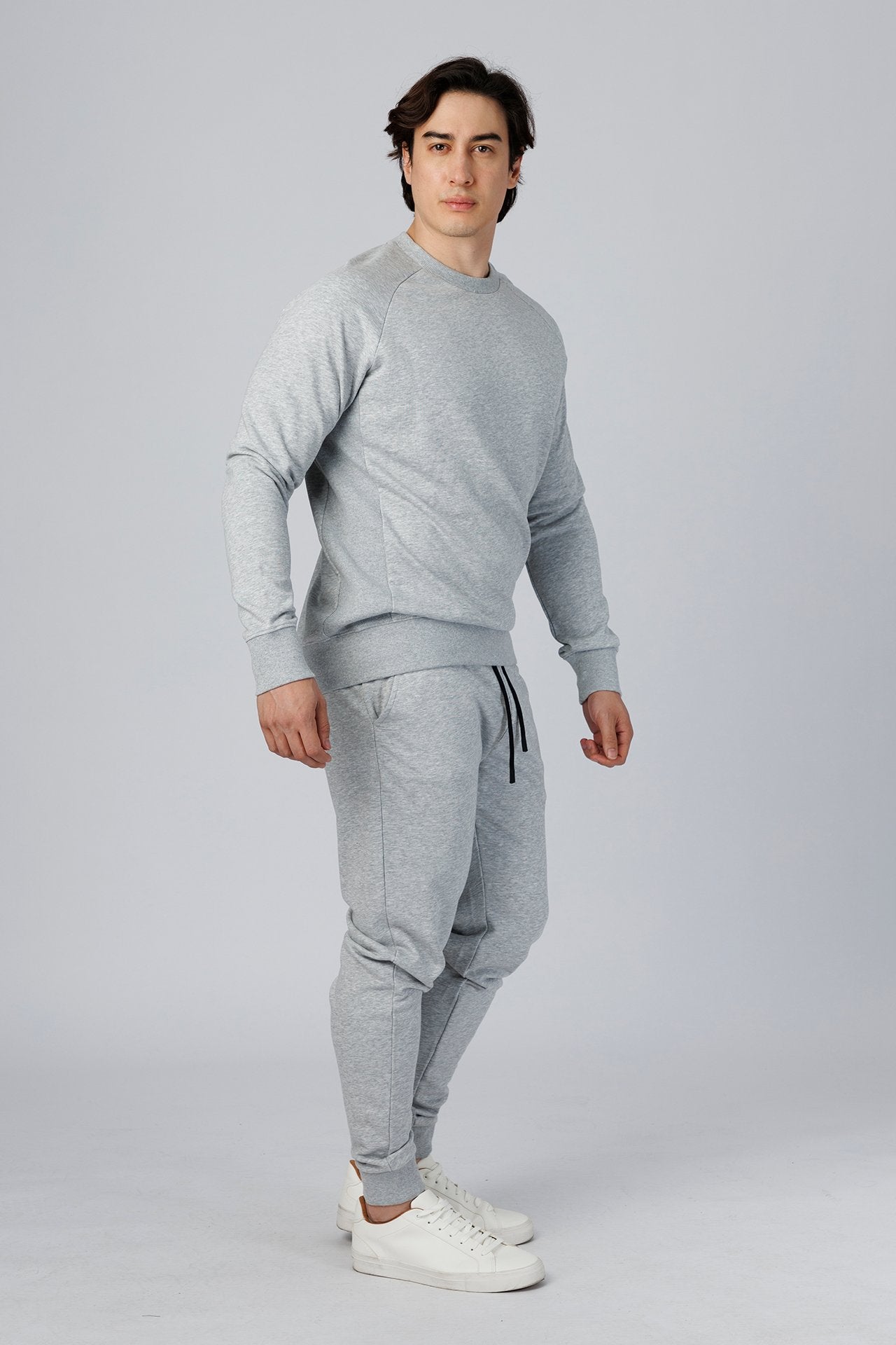 SPM0209 - Ultra Soft Stretch Interlock Travel Pullover - Heather grey
