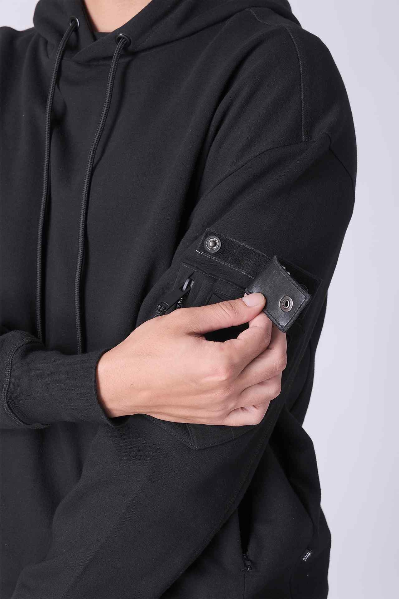 SPN0201 - Ultra Soft Tactical Details Performance Hoodie - Black