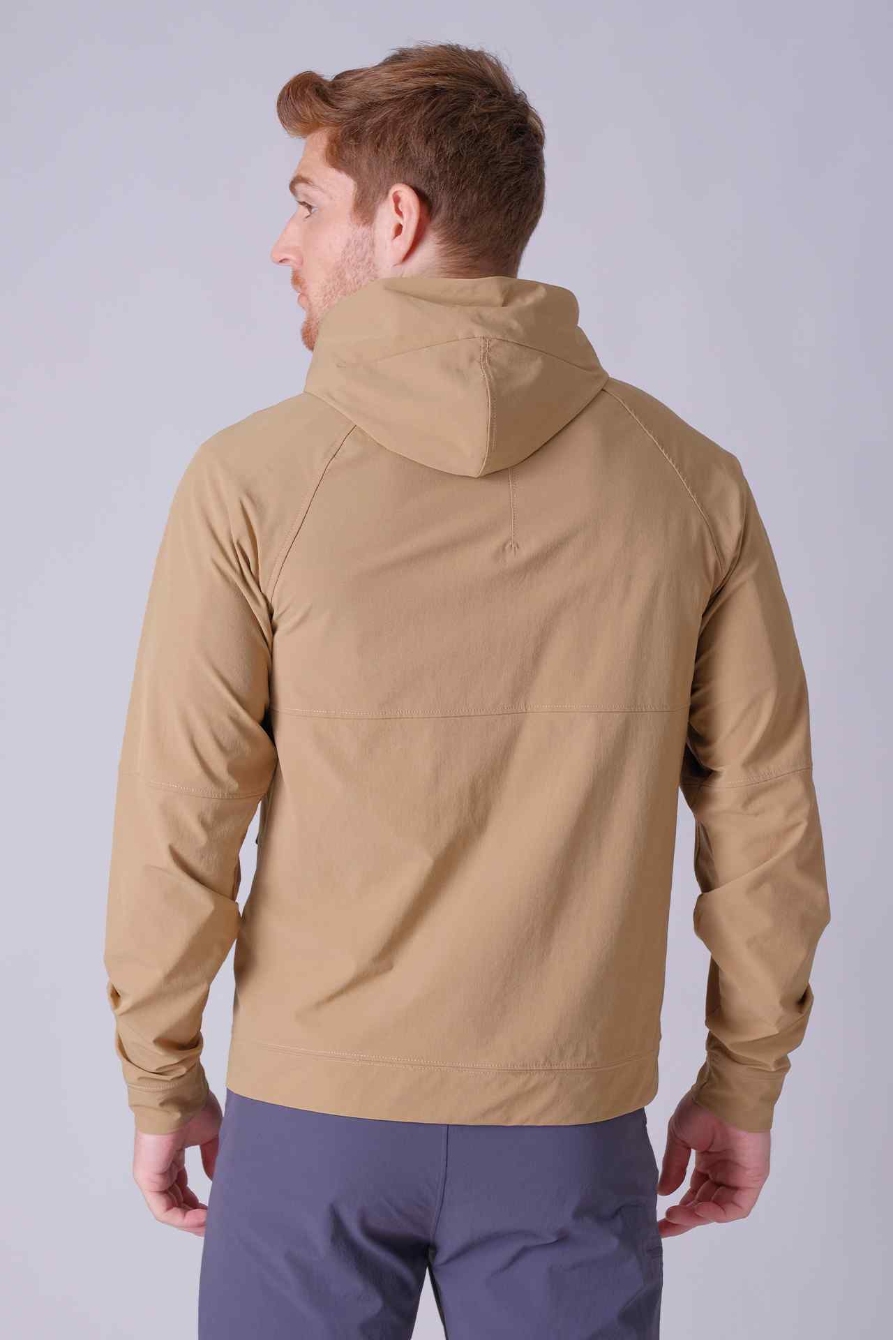 SPN0217 - Full-Zip Hooded Anti-UV Hiking Jacket - Khaki