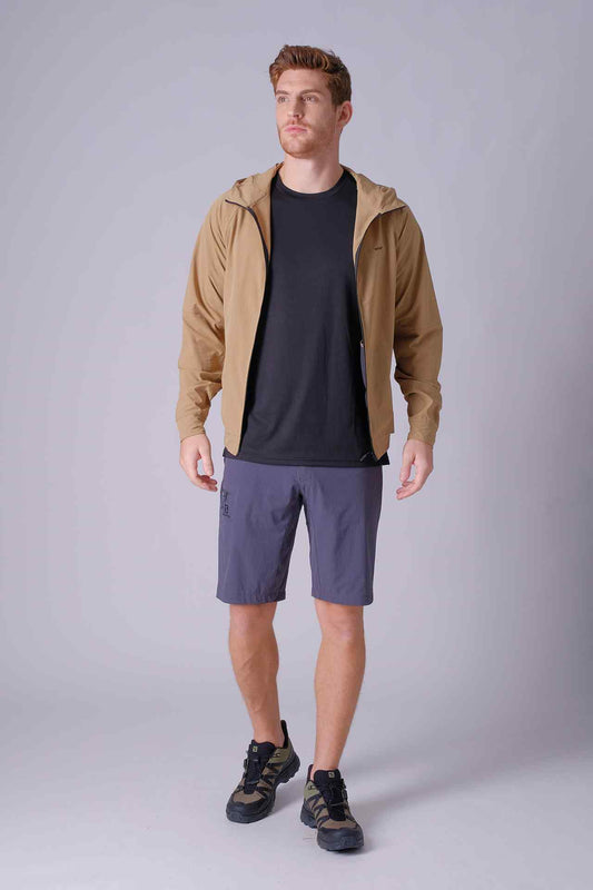 SPN0217 - Full-Zip Hooded Anti-UV Hiking Jacket - Khaki