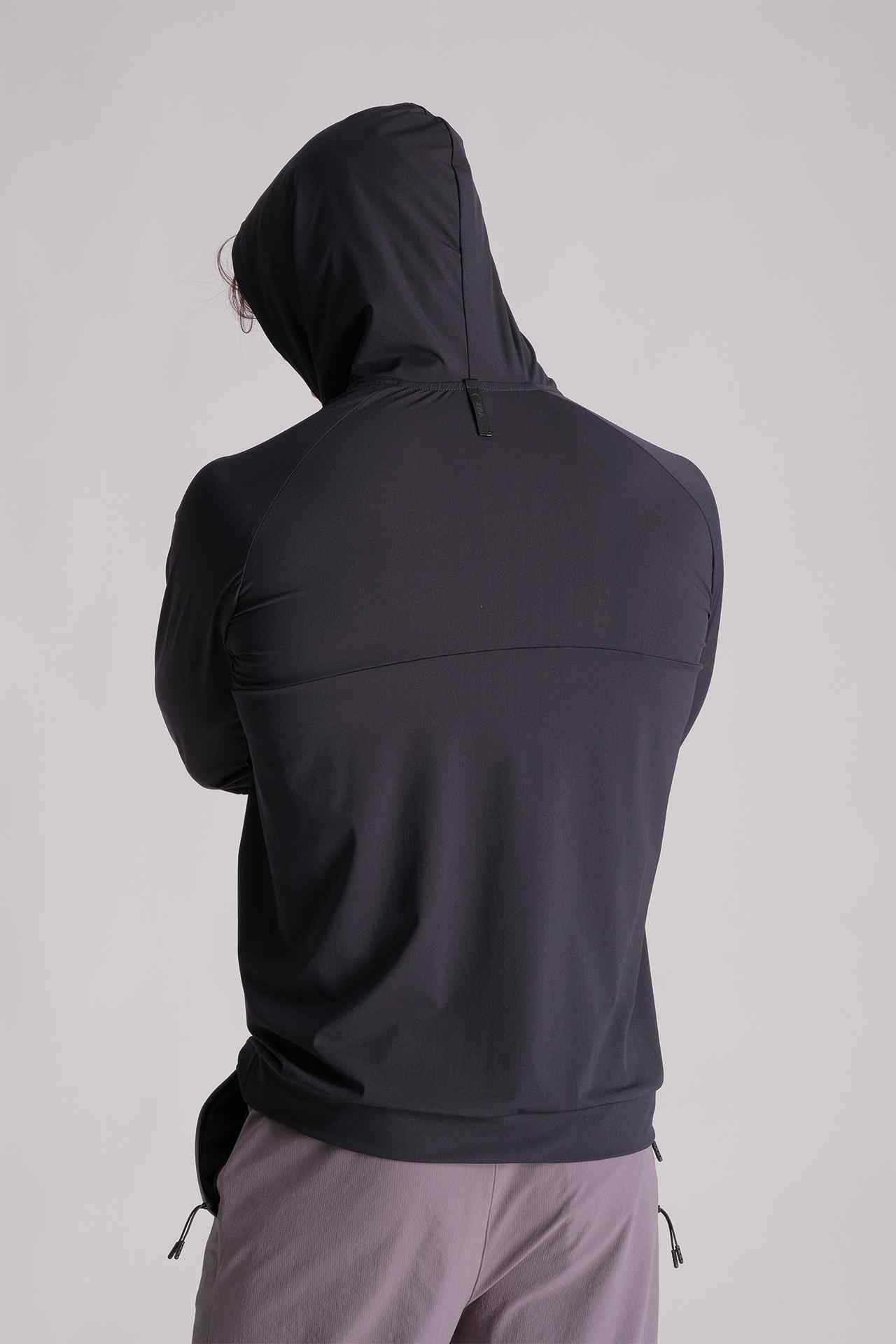 SPN0239 - Lightweight Stretch Training Hoodie - Black