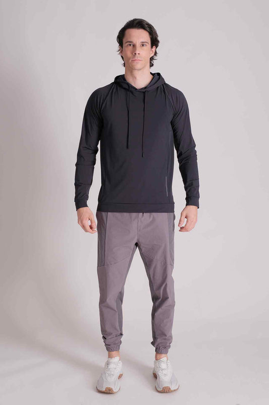 SPN0239 - Lightweight Stretch Training Hoodie - Black