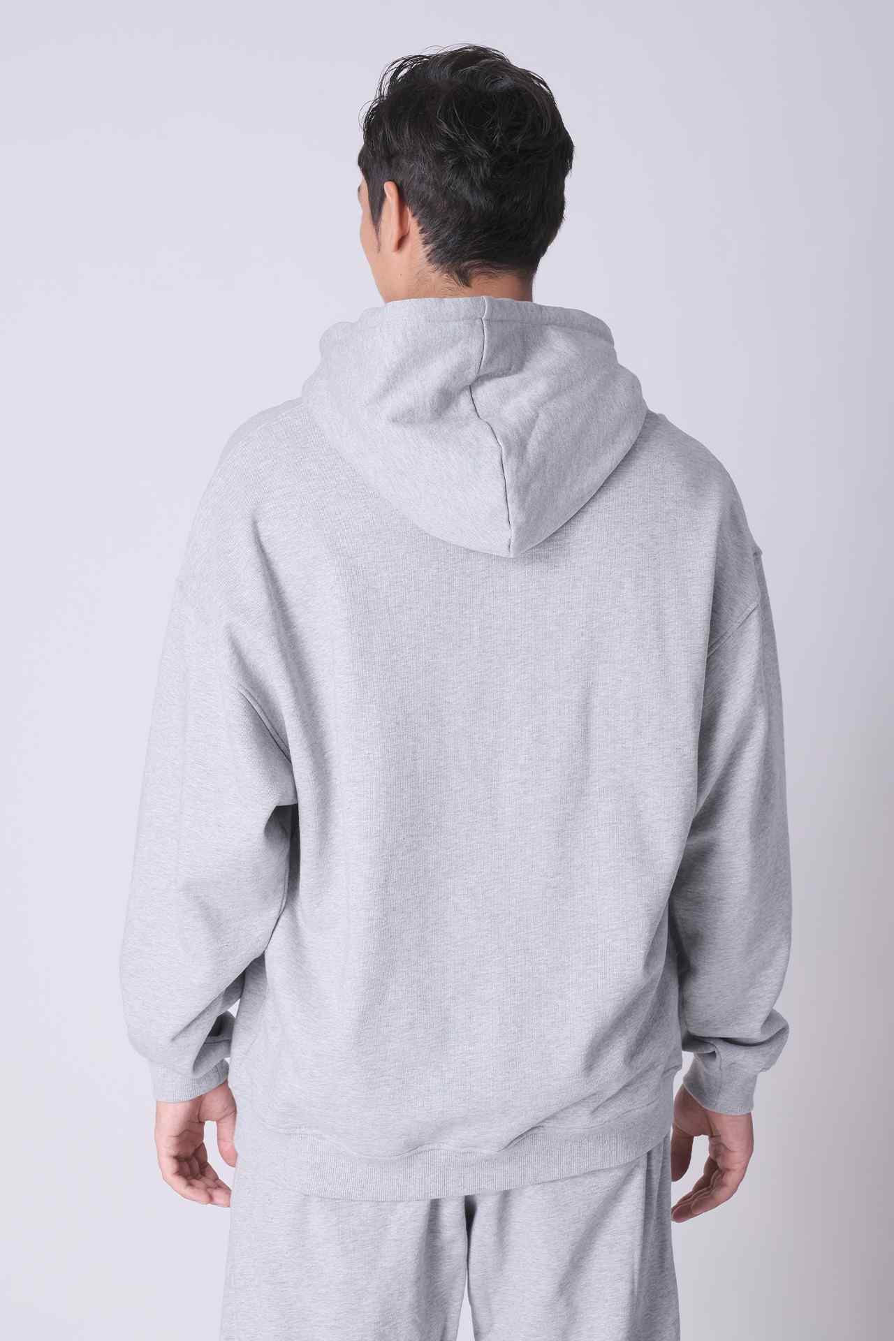 SPN0264 - Relaxed Fit Finest Fleece Recovery Hoodie - Heather Grey
