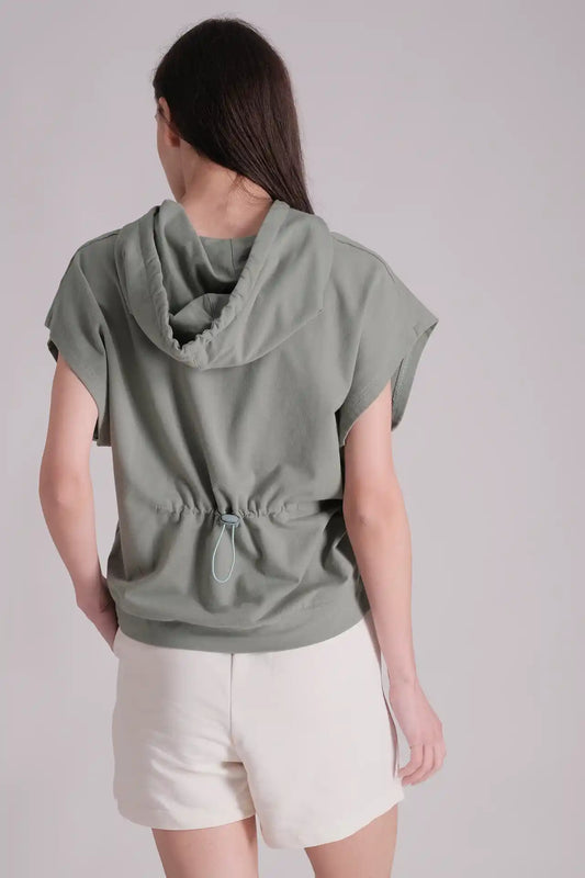 SPWN0268 - Women's Essential Back Toggle Hoodie - Sage