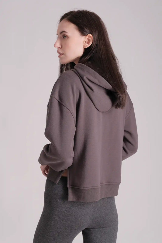 SPWN0277 - Women's Essential Split hem Hoodie