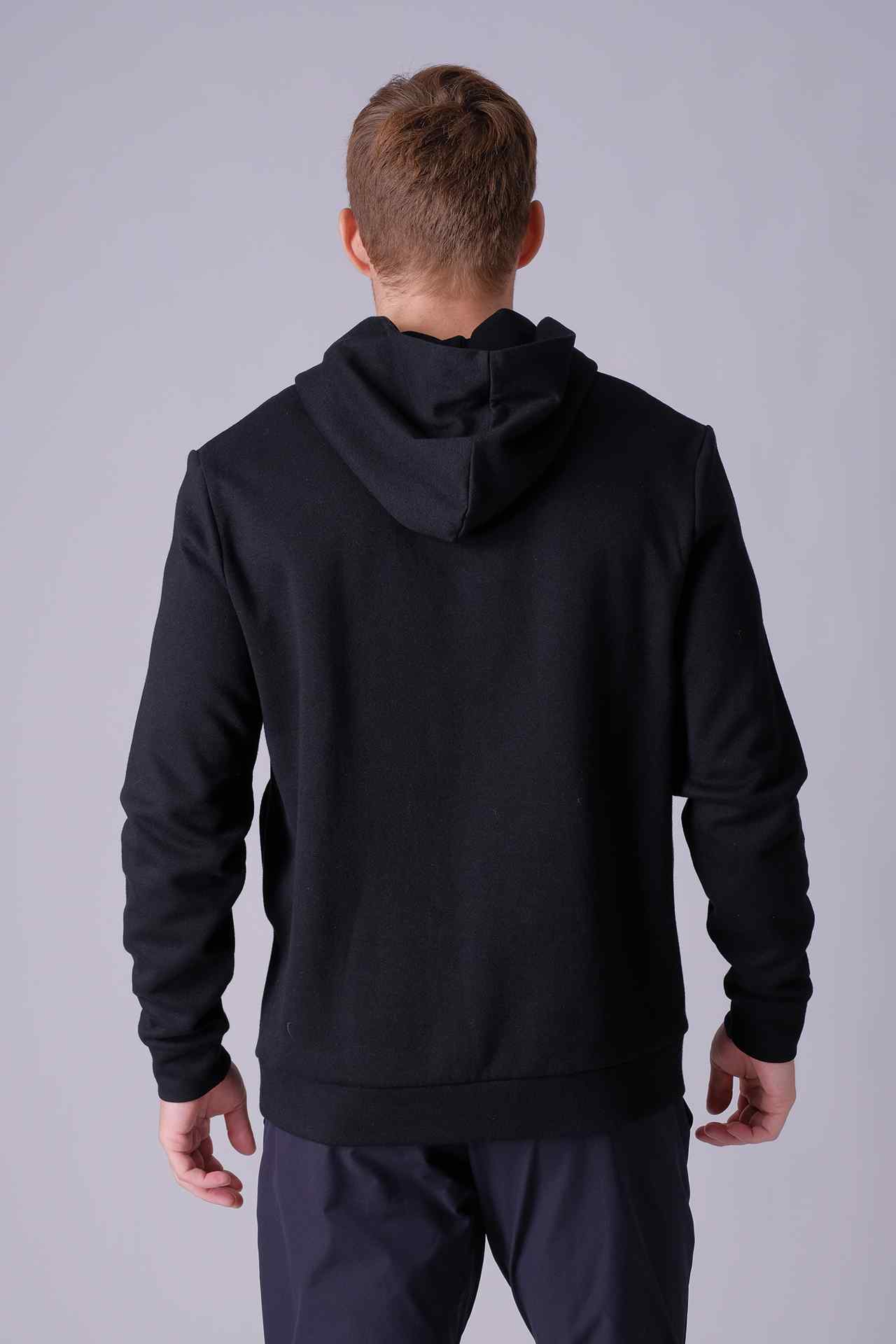 SPN0293 - Essential Soft Interlock Side Pocket Hoodie - Black