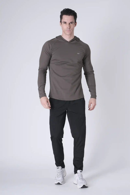 SPN0300 - Ultra Soft Stretch Nylon Interlock Training Hoodie - Army