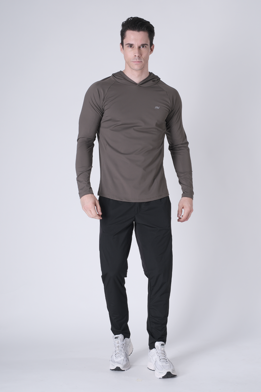 SPN0300 - Ultra Soft Stretch Nylon Interlock Training Hoodie - Army