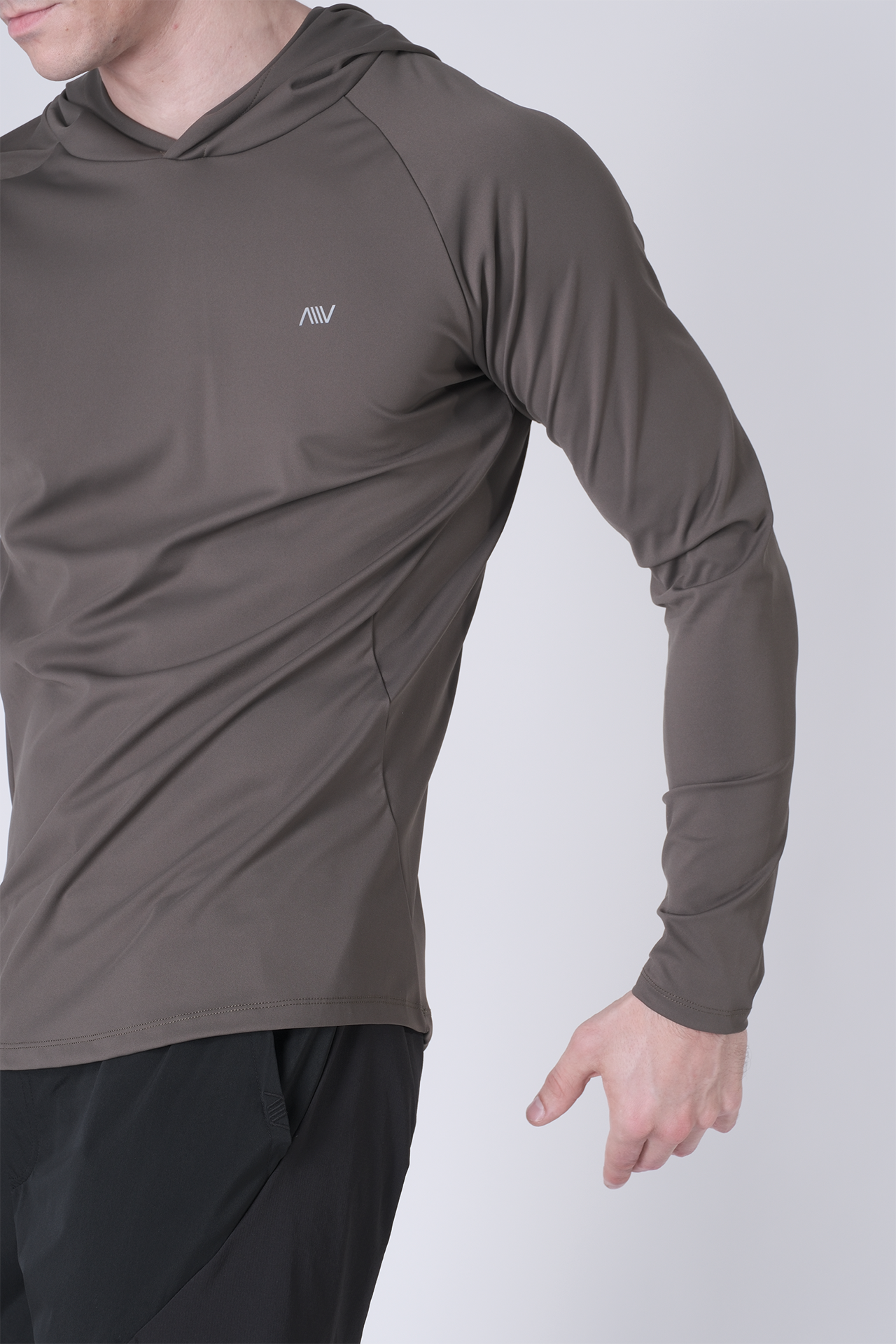 SPN0300 - Ultra Soft Stretch Nylon Interlock Training Hoodie - Army