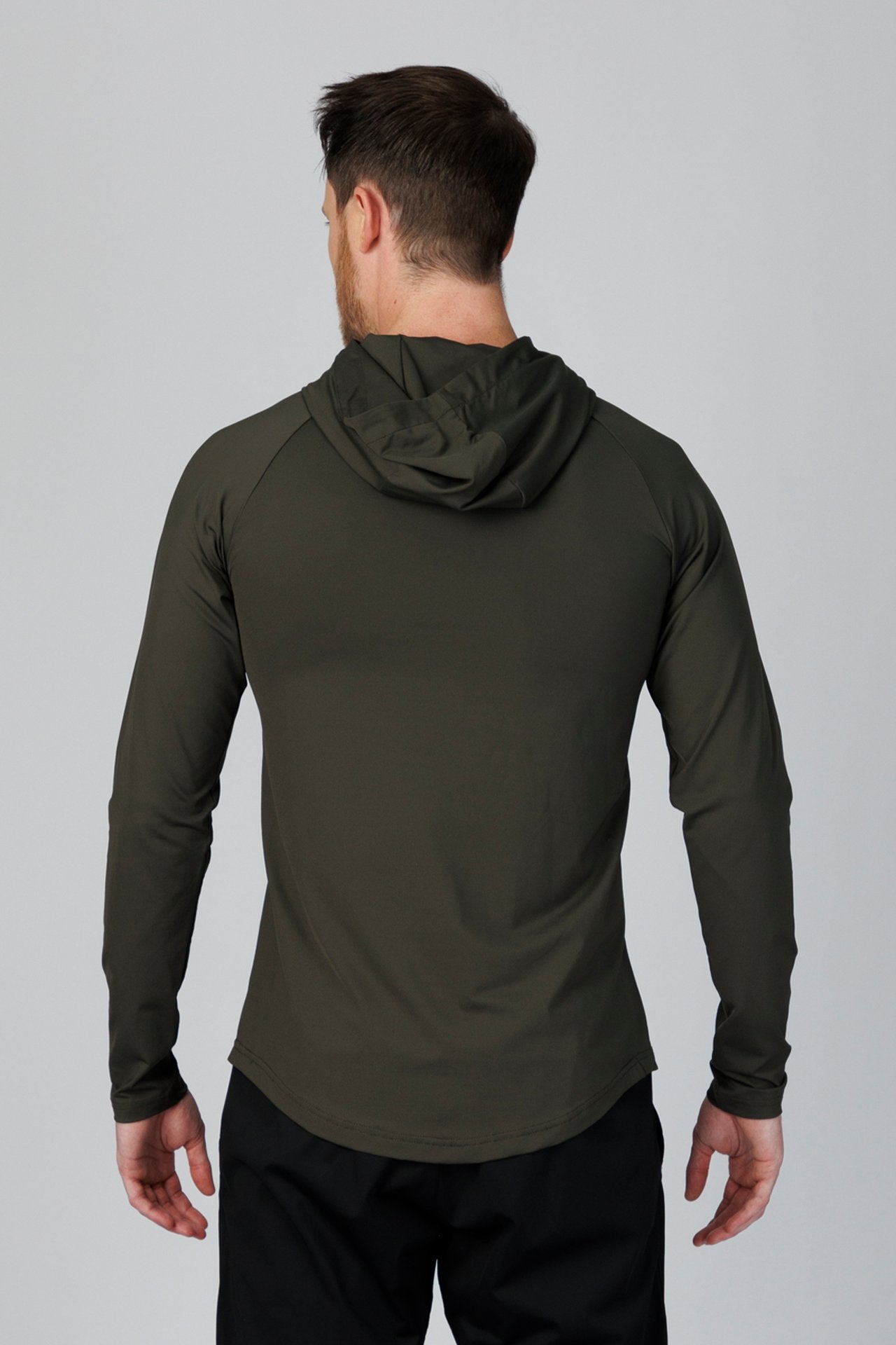 SPN0300 - Ultra Soft Stretch Nylon Interlock Training Hoodie - Dark Army