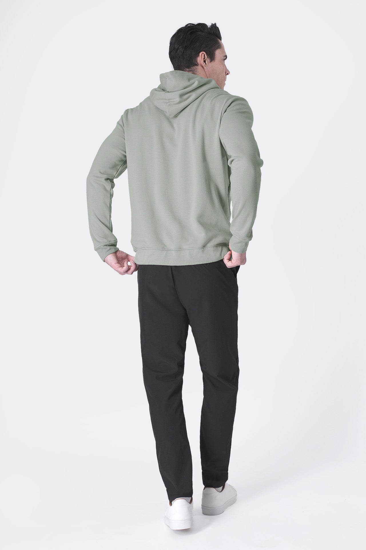 SPN0309 - Ultra Soft Interlock Side Zip Pocket Hoodie - Agave