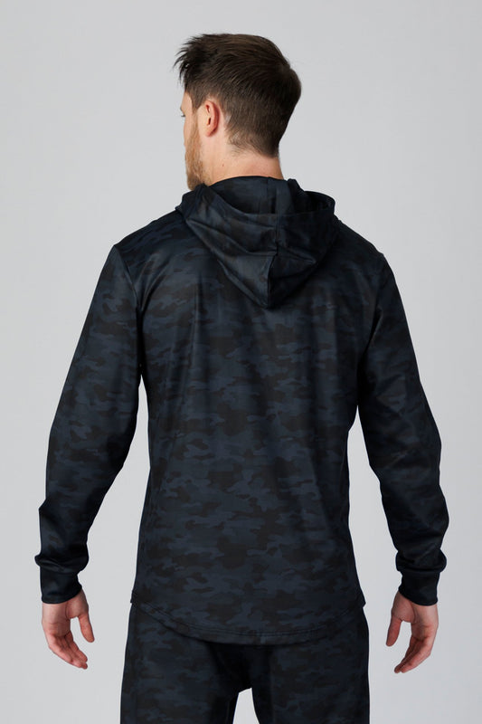 SPN0322 - Stretch Thermal Fleece Performance Hoodie - Digital Camo