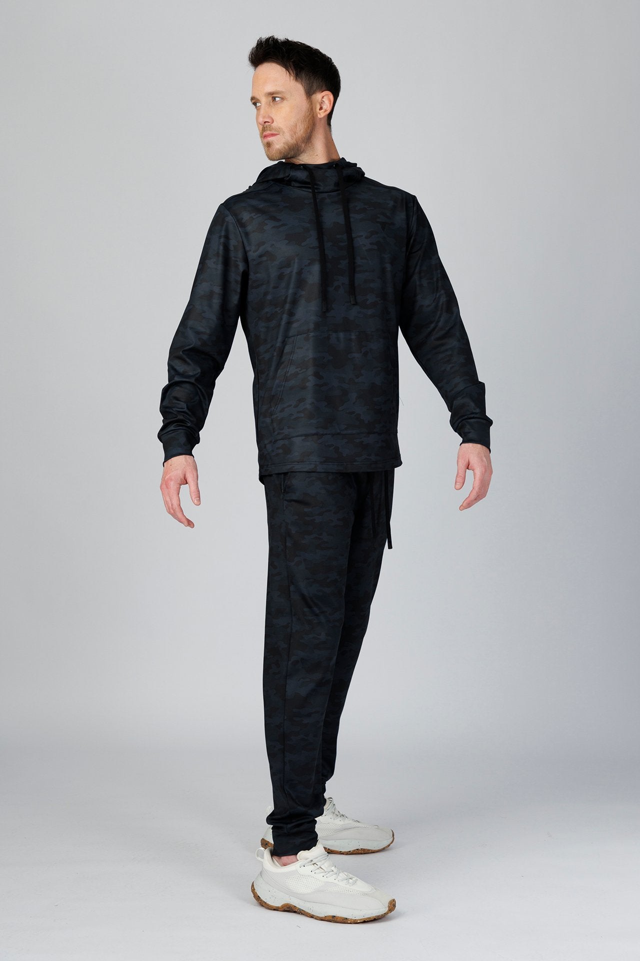 SPN0322 - Stretch Thermal Fleece Performance Hoodie - Digital Camo