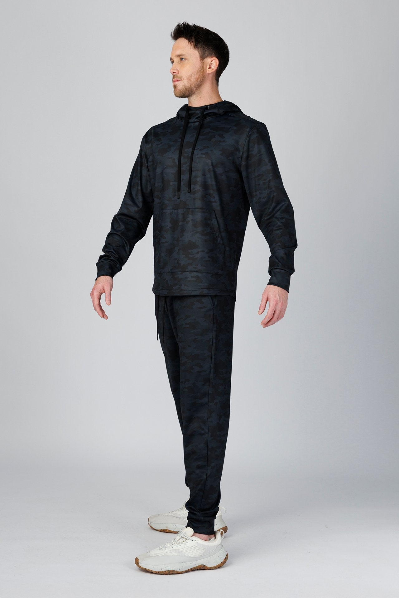 SPN0322 - Stretch Thermal Fleece Performance Hoodie - Digital Camo